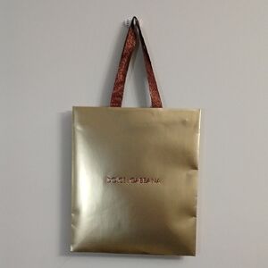 Dolce & Gabbana Metallic Gold Shopping Bag